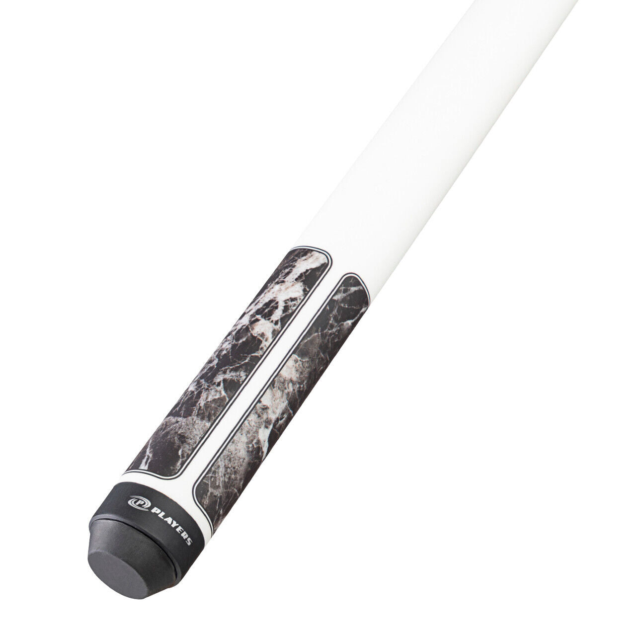 Players G4145 Brown Marble with Matte White Wrapless Cue! Free Shipping!