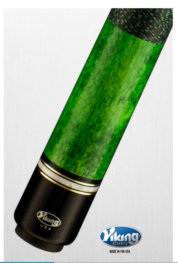 Viking B2603 Linen Wrap Pool Cue w/ 13 mm Vikore Shaft (Emerald) - Free Shipping