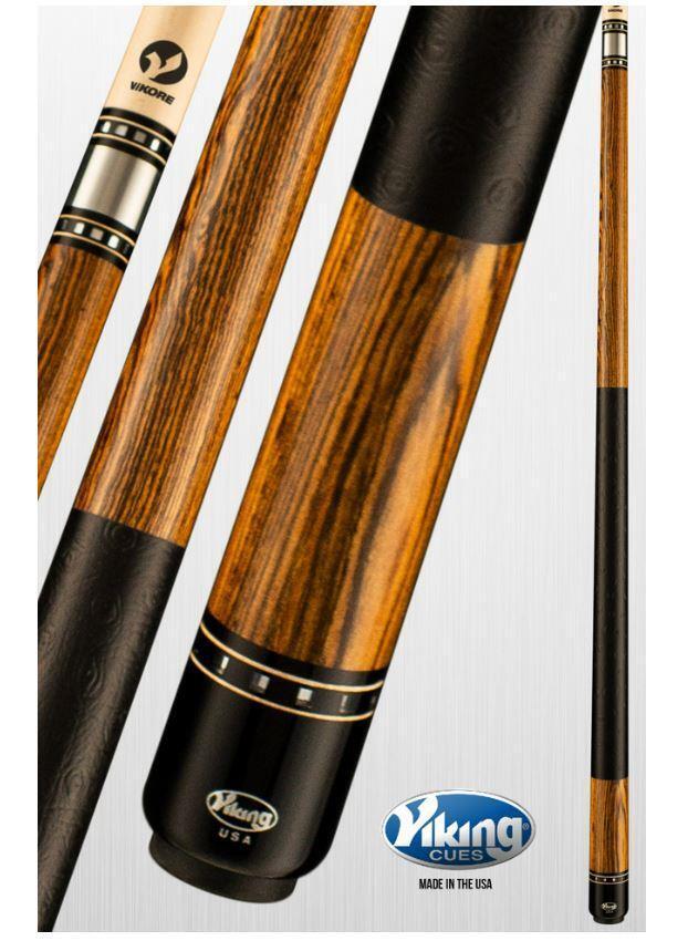 Viking Leather Wrap Pool Cue B3971 w/ Vikore High Performance Shaft Free Shippin