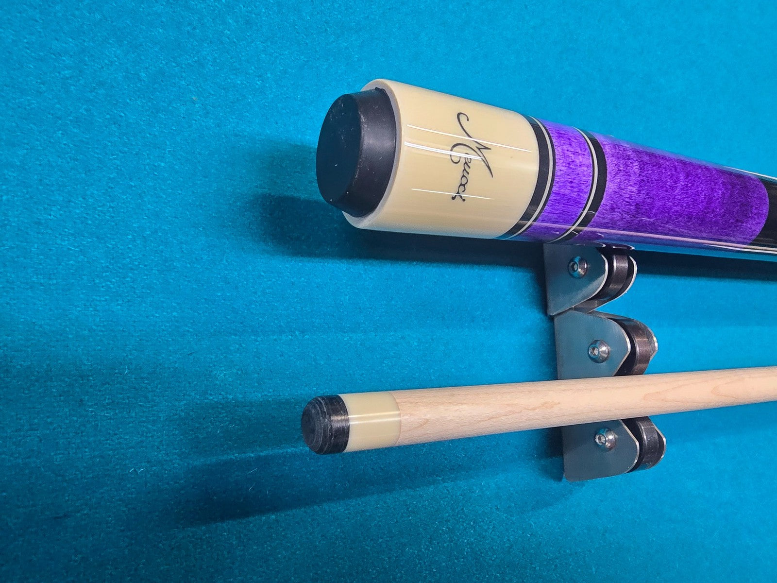 Meucci Luminous Purple Pool Cue 19oz w/ 12.5mm Pro Shaft! Free Hard Case!