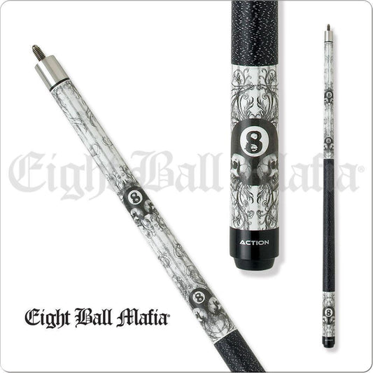 Eight Ball Mafia EBM03 Billiard Pool Cue Stick 19oz Free Shipping!!