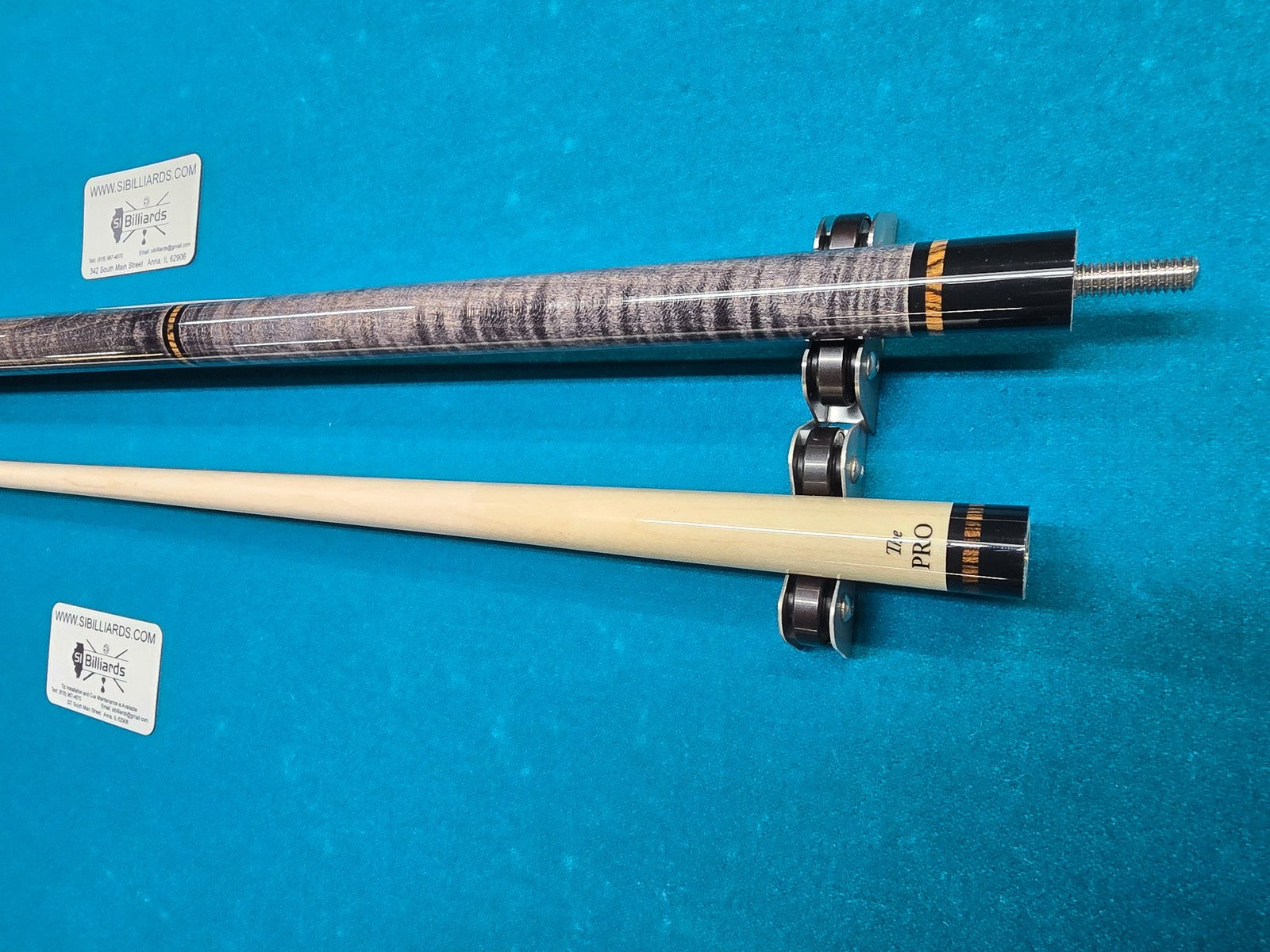 Meucci ANW-1 Rainbow Stained Pool Cue w/ Pro Shaft & Free Hard Case! Black!