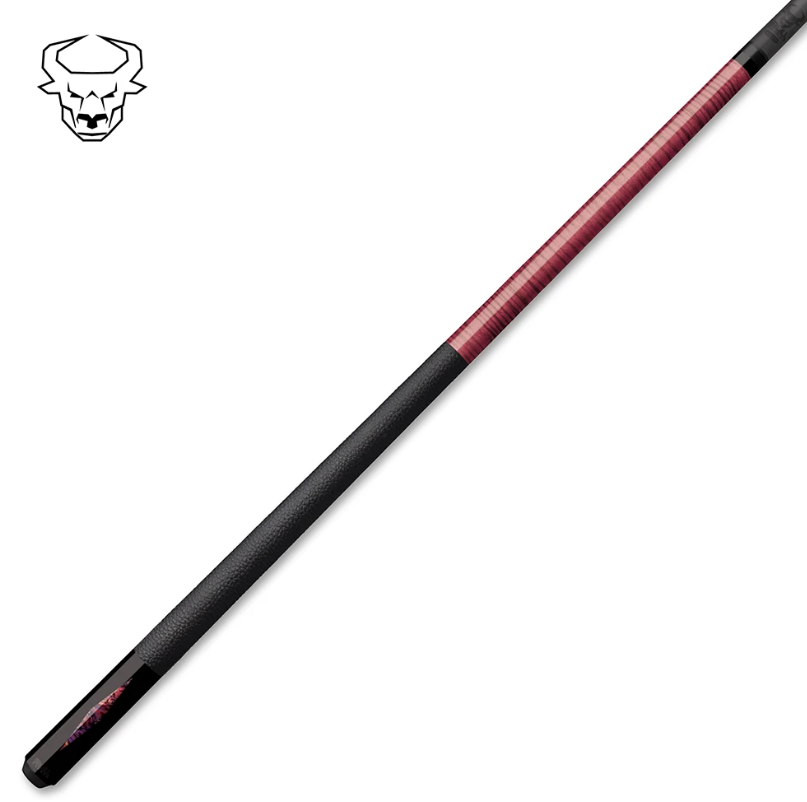Bull Carbon BCD5WP Pool Cue – Pink Violet Abalone - Carbon Fiber Shaft –Uni‑Loc