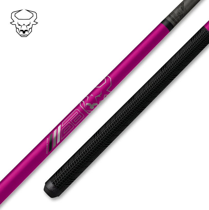 Bull Carbon Break Cue – Pink Carbon Fiber, 12.85mm Sports Wrap, High Power