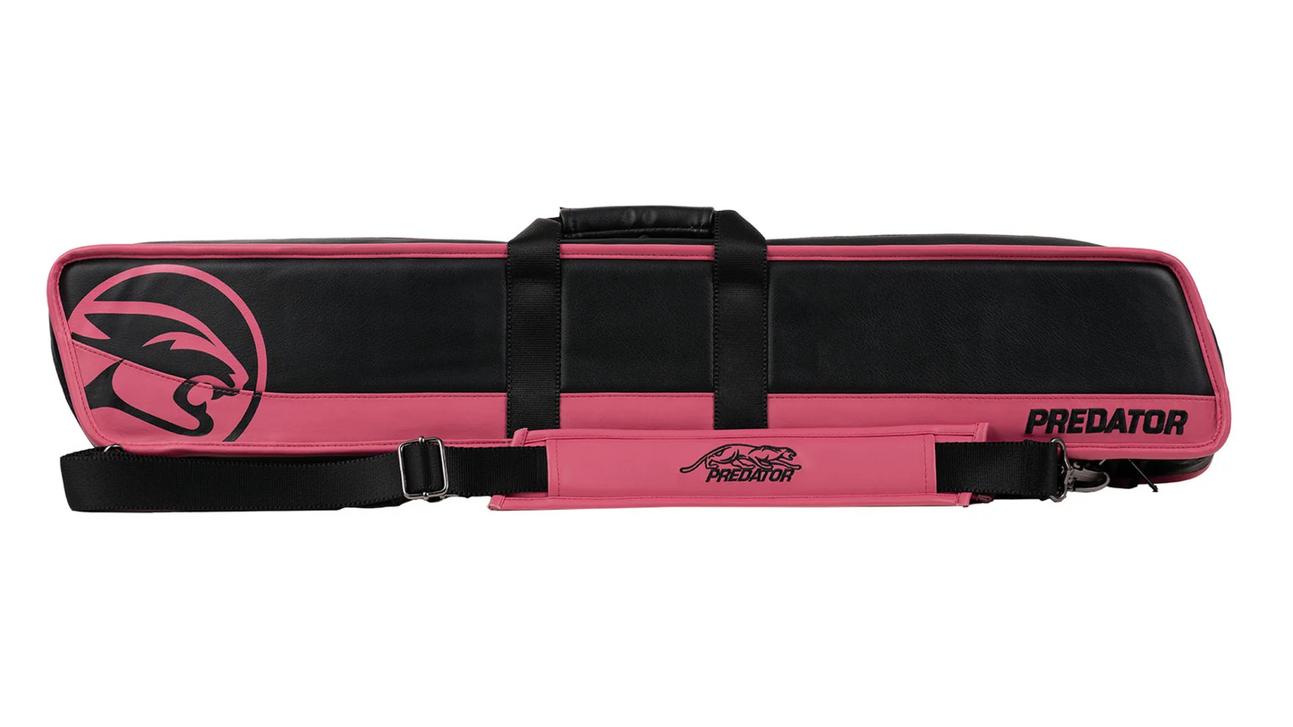 Predator Roadline Black/Pink Pool Cue Soft Case - 4 Butts x 8 Shafts New!