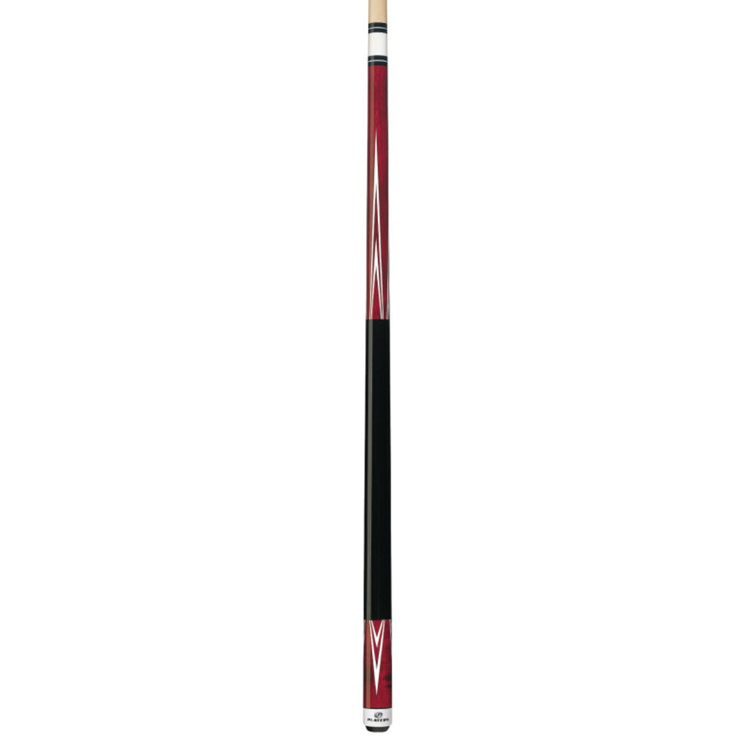 Players C-801 Crimson 4 Point Wrapless Pool Cue Billiard Stick 58 Inch
