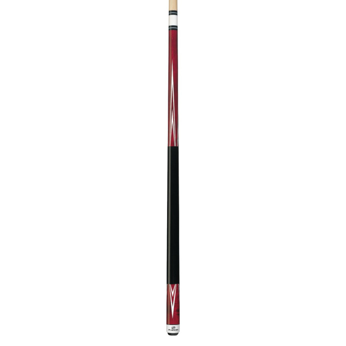 Players C-801 Crimson 4 Point Wrapless Pool Cue Billiard Stick 58 Inch