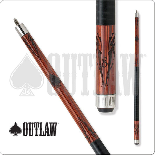 Outlaw OL24 Pool Cue Design Branded by hand 19oz Free Shipping!