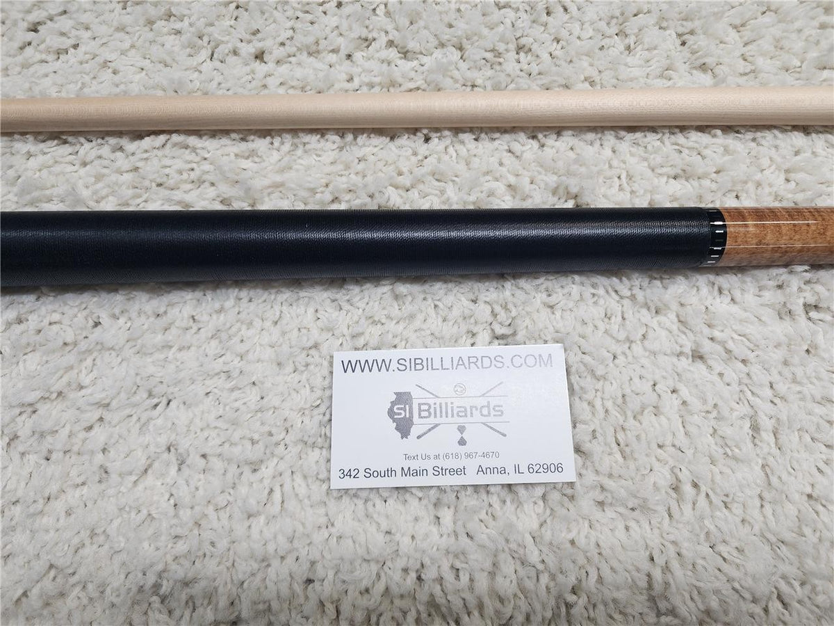 KODA KD30 Pool Cue, Natural Curly Maple, Irish Linen Wrap, Maple Shaft
