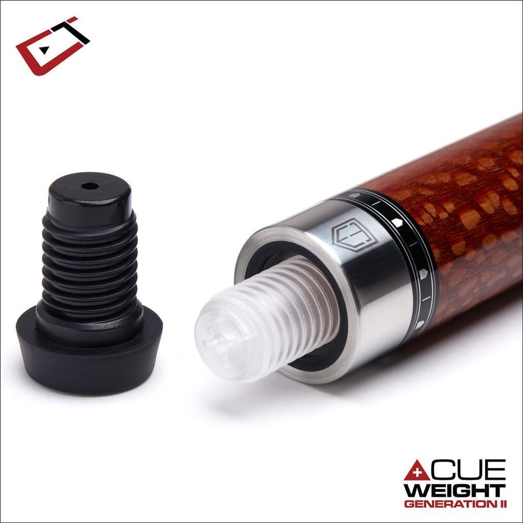 Cuetec Cynergy Truewood Leopard II Pool Cue w/ 12.5mm Carbon Shaft Leather Wrap