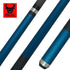 Bull Carbon LD14 Emerald Matte Pool Cue with Leather Wrap and Carbon Shaft