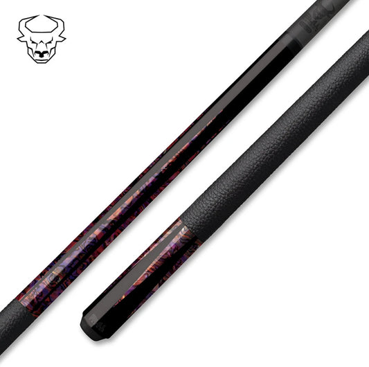 Bull Carbon BCL17 Pink Fusion Abalone Pool Cue Carbon Fiber Uni-Loc