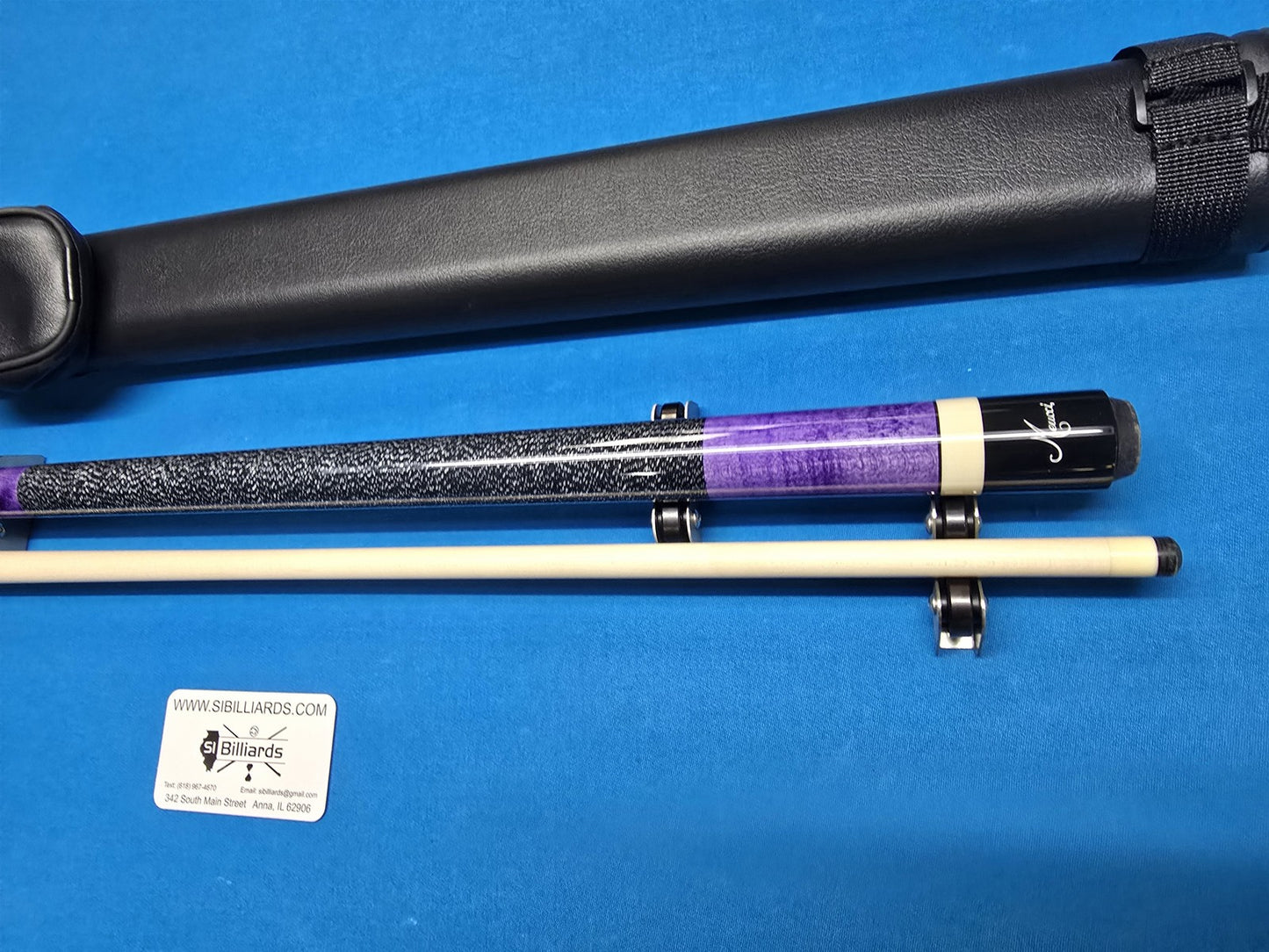 Meucci European Pool Cue - Purple - 12.5mm Pro Shaft - Free 1X1 Hard Case!