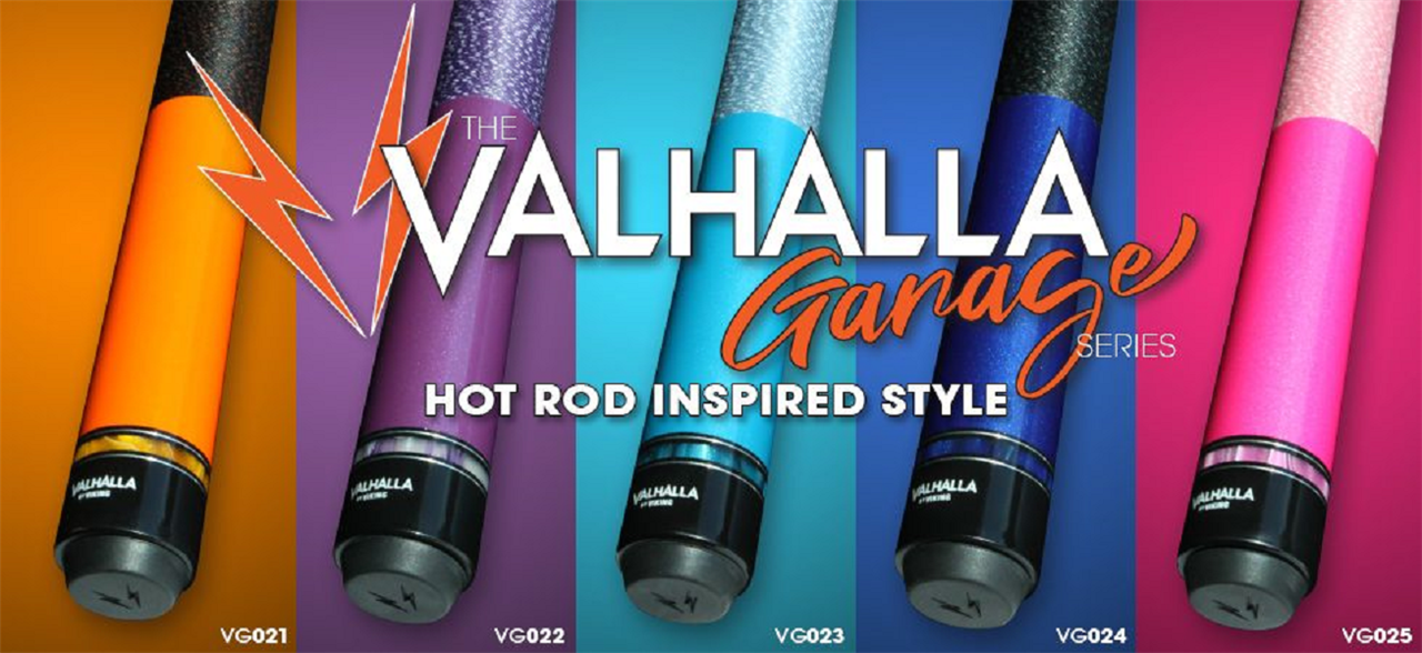 Viking Valhalla Garage Series VG024 Hard Rock Maple Pool/Billiard Cue Blue! New!