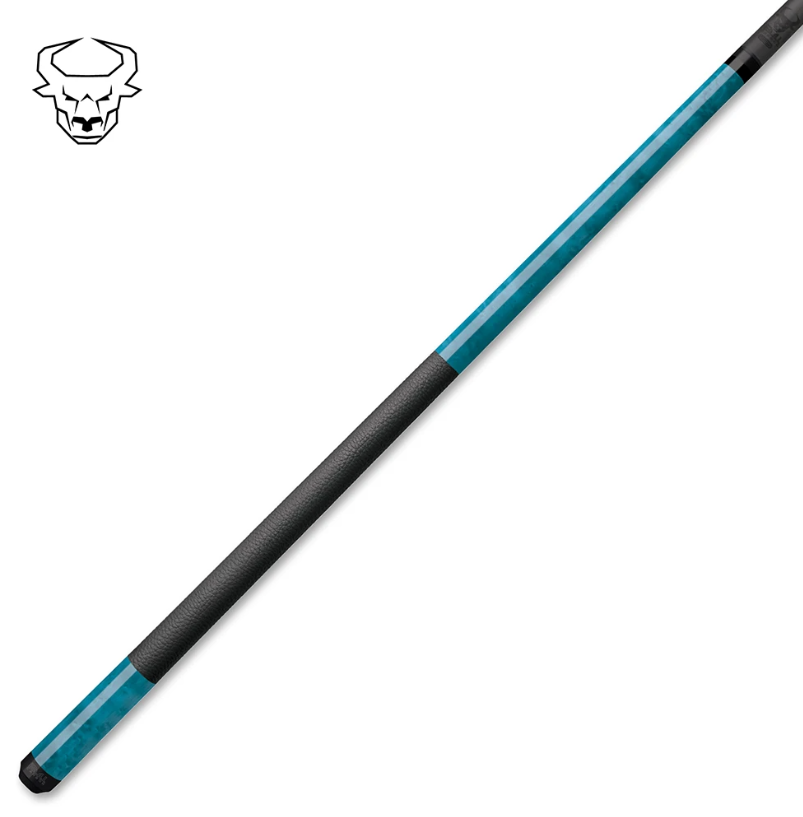 Bull Carbon BCC14 Pool Cue – Teal Birdseye Maple - Carbon Fiber Shaft –Uni‑Loc