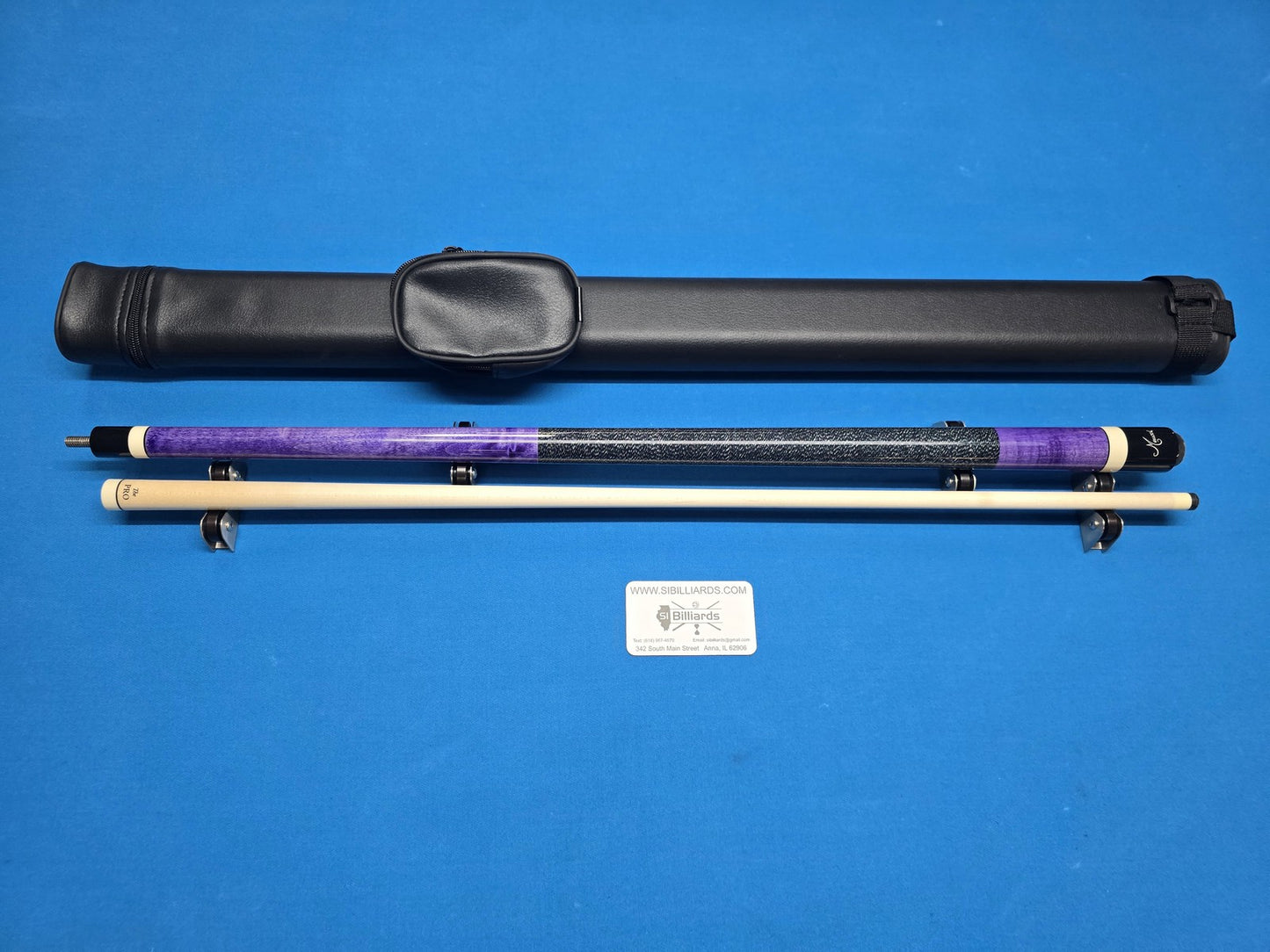 Meucci European Pool Cue - Purple - 12.5mm Pro Shaft - Free 1X1 Hard Case!