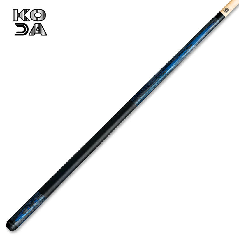 KODA KD41 Sky Blue and Gray Laminate Pool Cue with Linen Wrap Free Shipping!