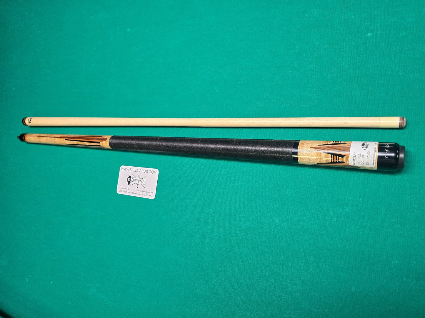 Viking 2026 January SS-0126A Smart Shops Pool Cue!  Premium Birdseye Maple 7/35