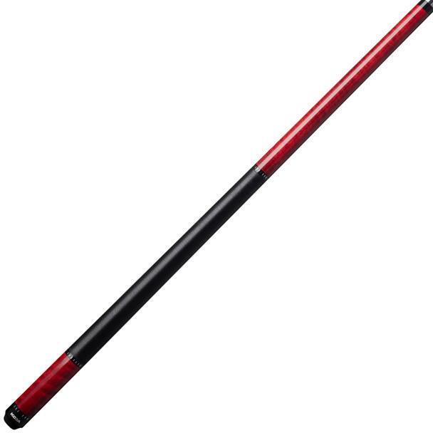 KODA POOL CUE KD31 Red Stained Real Curly Maple Forearm, Irish Linen & Maple Sha