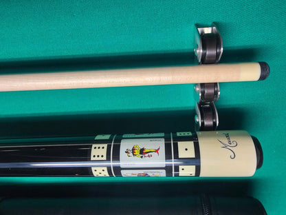 Meucci MEHOF04 Gambler Jokers Pool Cue 19oz with Free Hard Case, 12.5mm