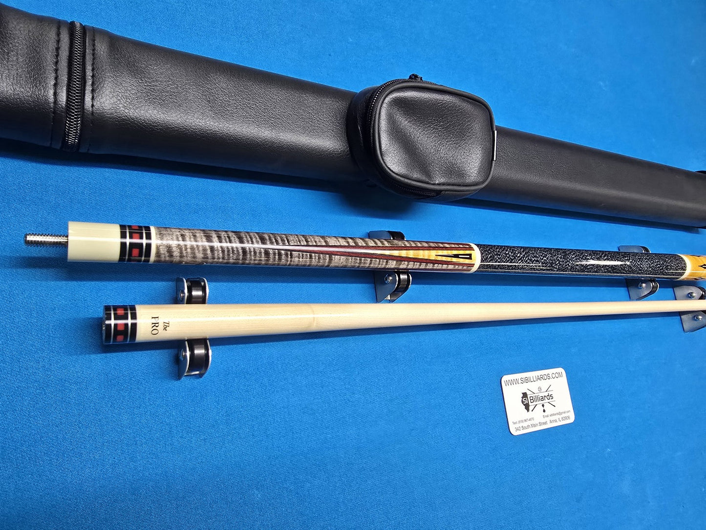 Meucci Mike Massey 3 Pool Cue with Case, Birdseye Maple & Low Deflection