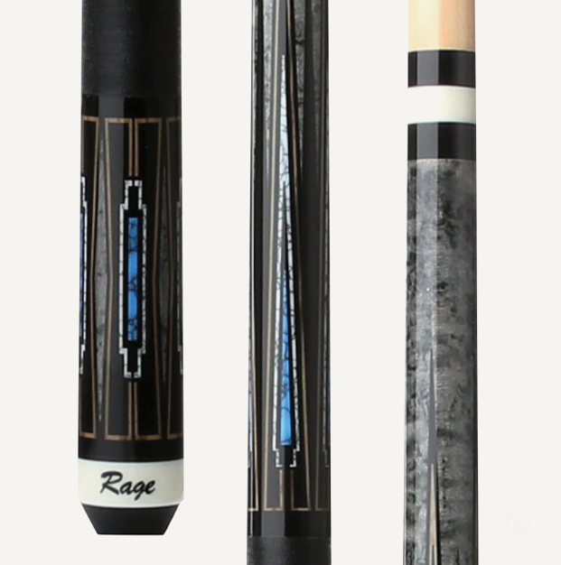 Rage RG217 Blue Deco Pool Cue – Black Nylon Wrap – 2‑Piece Billiard Cue