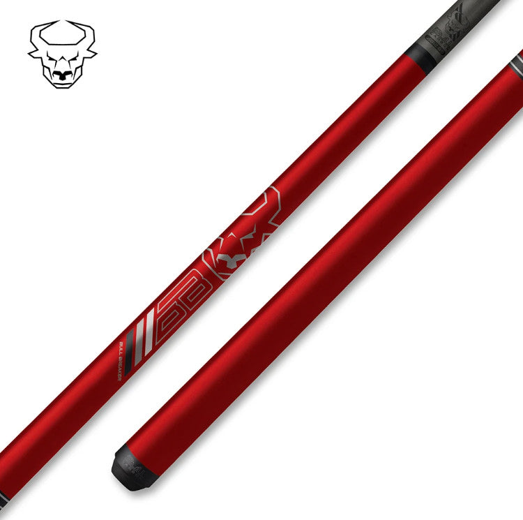 Bull Carbon Bull Breaker Carbon Fiber INASNE Red Break Cue - No Wrap! Uniloc
