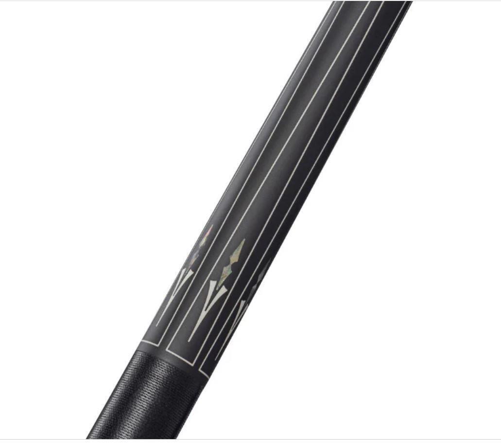 Pure X HXT105 Matte Black & Mother Of Pearl Cue With Black Linen Wrap