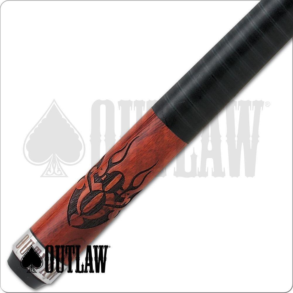 Outlaw OL21 Pool Cue Eight Ball, Flame, and Tribal Style 19oz Free Shipping!