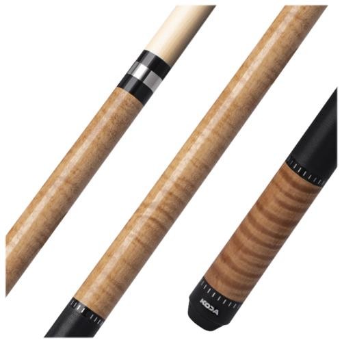KODA KD30 Pool Cue, Natural Curly Maple, Irish Linen Wrap, Maple Shaft