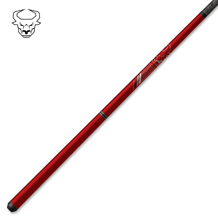 Bull Carbon Bull Breaker Carbon Fiber INASNE Red Break Cue - No Wrap! Uniloc