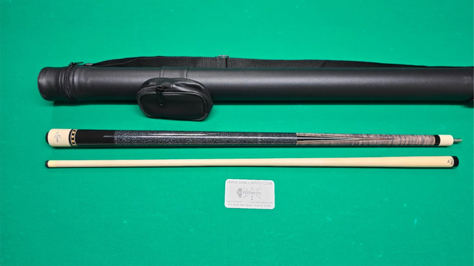 Meucci Econo 1 Pool Cue 19oz w/ 12.5mm Pro Shaft! Free Hard Case!