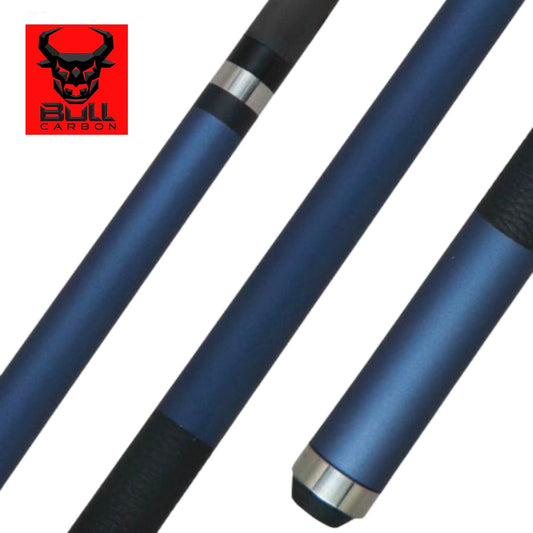 Bull Carbon LD12 Denver Blue Pool Cue | Carbon Fiber Shaft | Leather Wrap