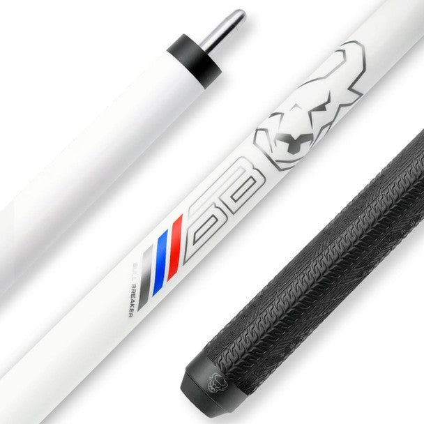 Bull Carbon Bull Breaker White Carbon Fiber Break Cue Sport Wrap 12.85mm