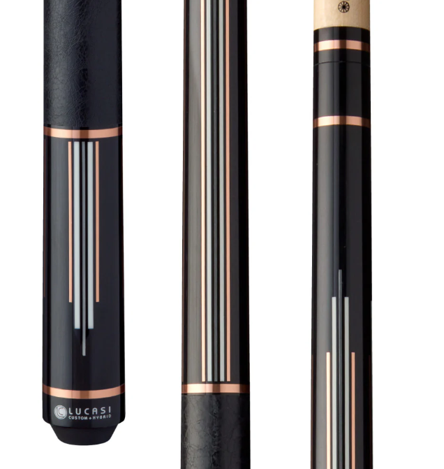 Lucasi Custom Art Deco Rose Gold & Silver Cue! 11.75mm Shaft! Free Shipping!