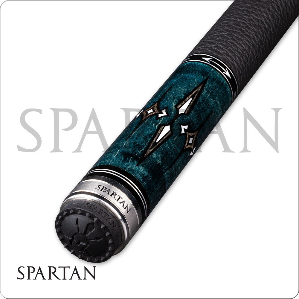 Spartan SPR08 Pool Cue Blue and Grey Leather Wrap 12.75 mm Shaft! Free Shipping!