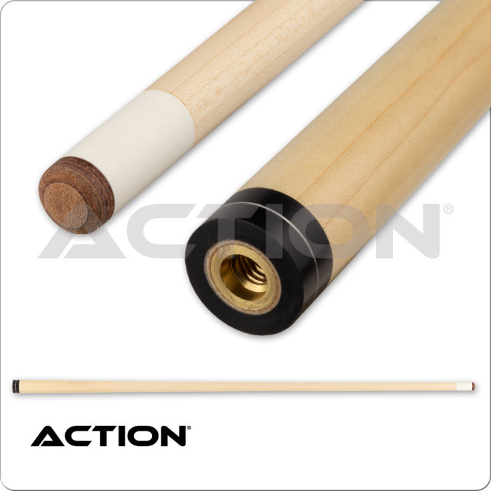 Action ACT168 Garage Series Pool Cue – Matte Black, Skull & Lightning Graphics,