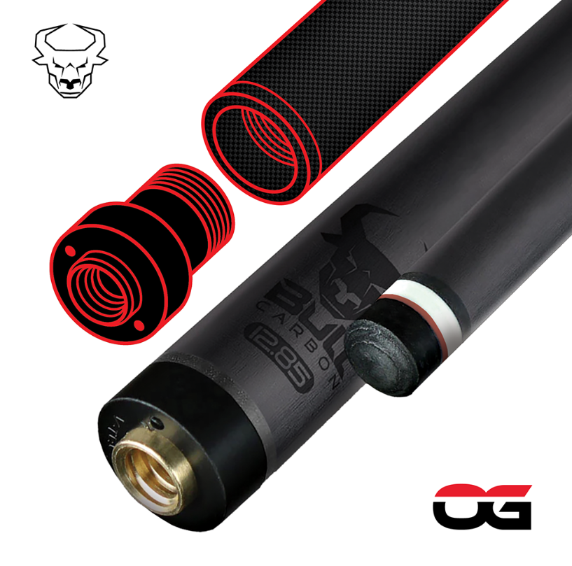 Bull Carbon OG Shaft 12.85mm Extreme Low Deflection Carbon Fiber Kamui