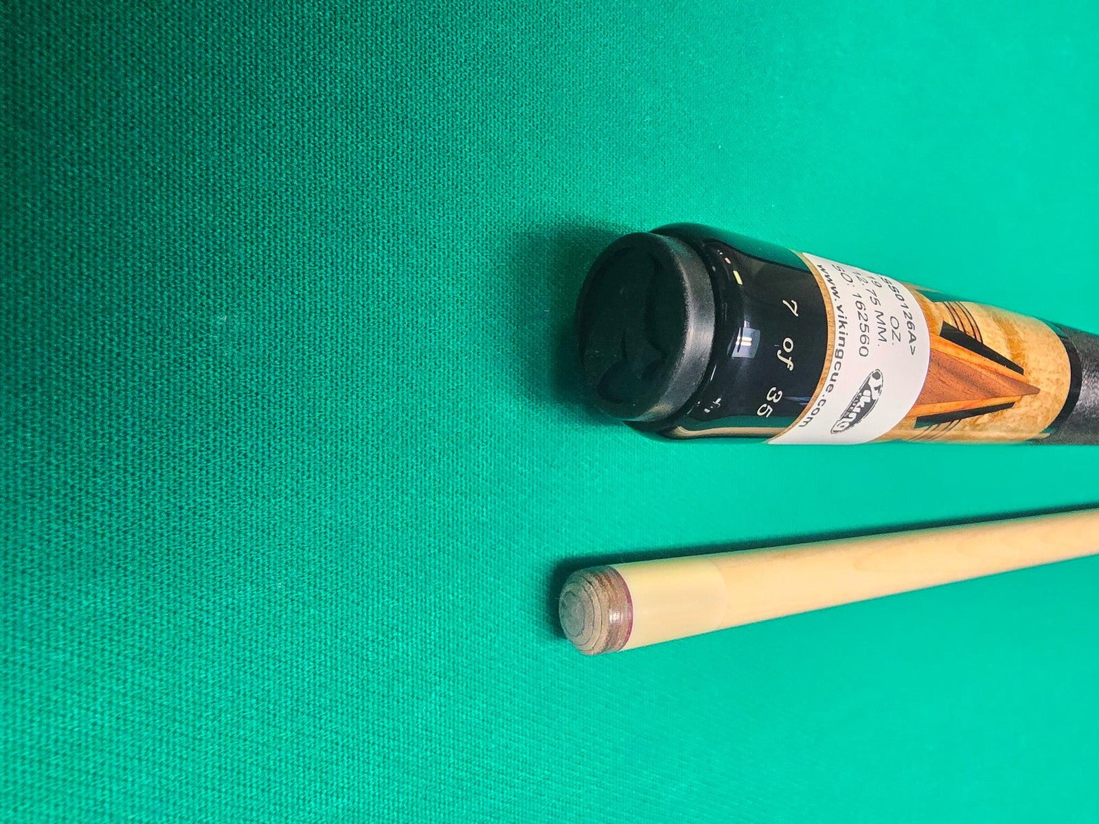 Viking 2026 January SS-0126A Smart Shops Pool Cue!  Premium Birdseye Maple 7/35