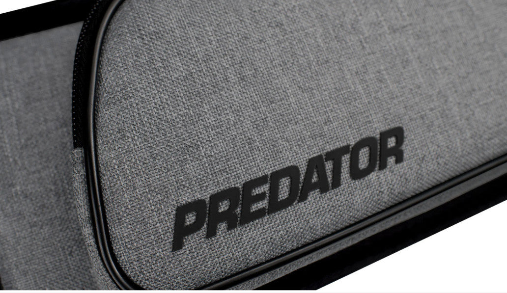 Predator Metro 3x5 Pool Cue Case Grey Nylon Hard Case Padded Strap Case