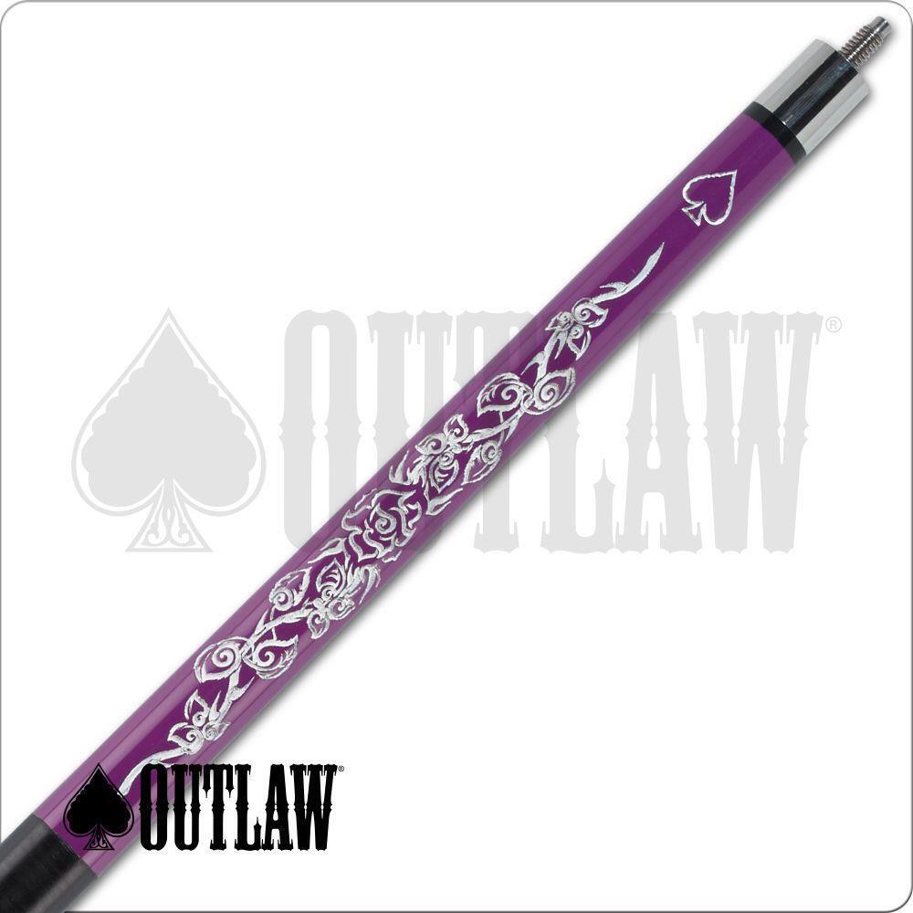 Outlaw Desert Rose Purple and White OL44 Pool Cue 19oz Free Shipping!