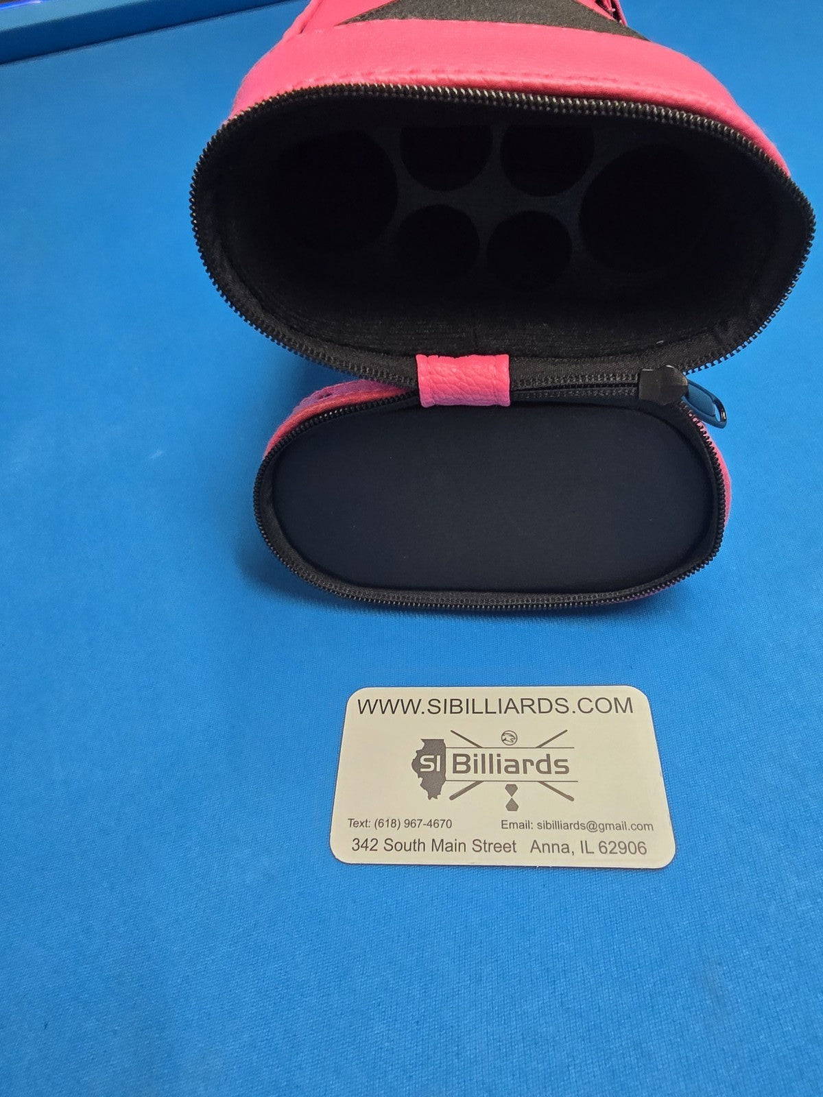 Koda C24UH-BR 2X4 Hard Pool Cue Case for 2 Butts & 4 Shafts - Pink Leatherette