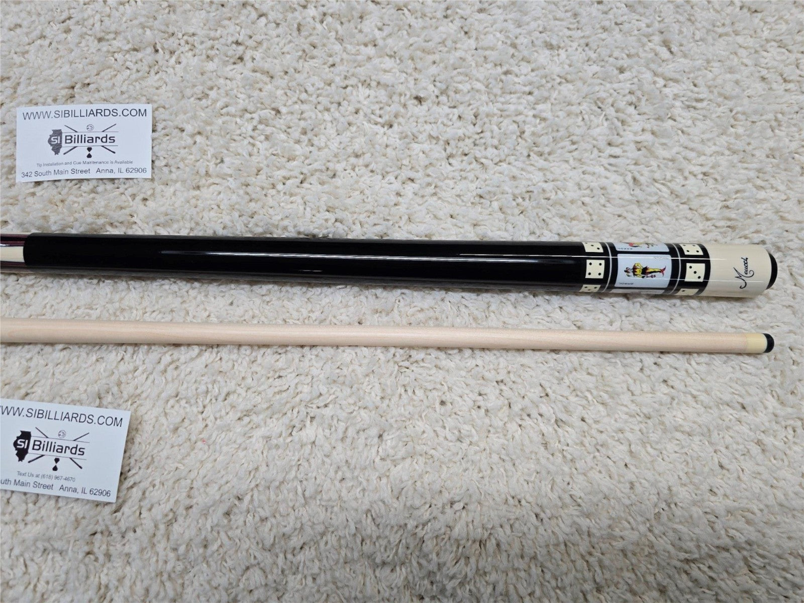 Meucci MEHOF04 Gambler Jokers Pool Cue 19oz Free Hard Case