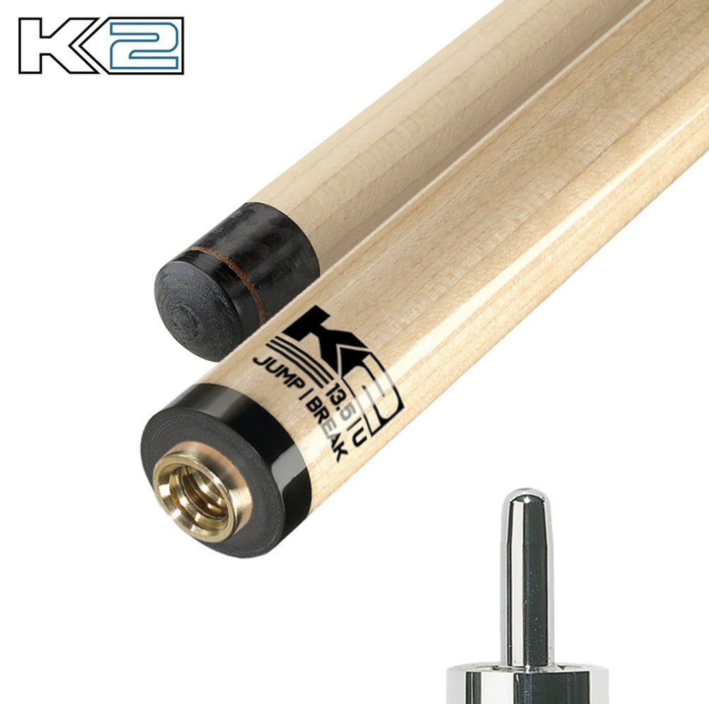K2 6 IN 1 BREAK/JUMP CUE - Blue - 13.5mm! Fast Shipping! New!!