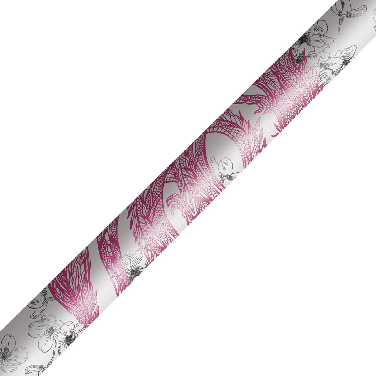 KODA KDV15WPK Pink Dragon Pool Cue | Matte White | 12.5mm Maple | 5/16×18 Joint