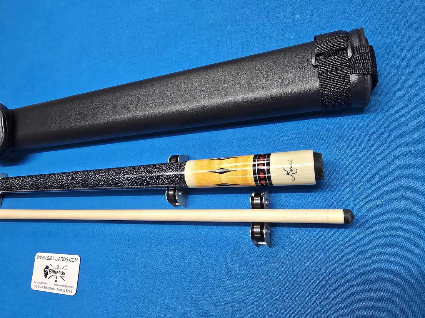 Meucci Mike Massey 3 Pool Cue with Case, Birdseye Maple & Low Deflection