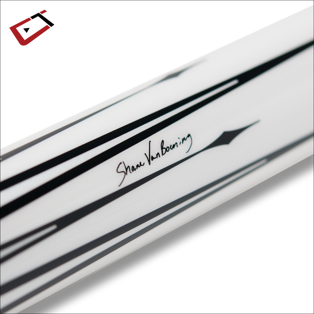 Cuetec Cynergy SVB Gen II Pool Cue – White | Leather Wrap | 12.5mm Shaft 19oz