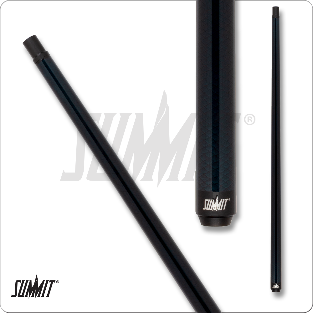 Summit SUML18 Pool Cue Full Carbon Fiber Blue 12.4mm Uni‑Loc No Wrap 19oz