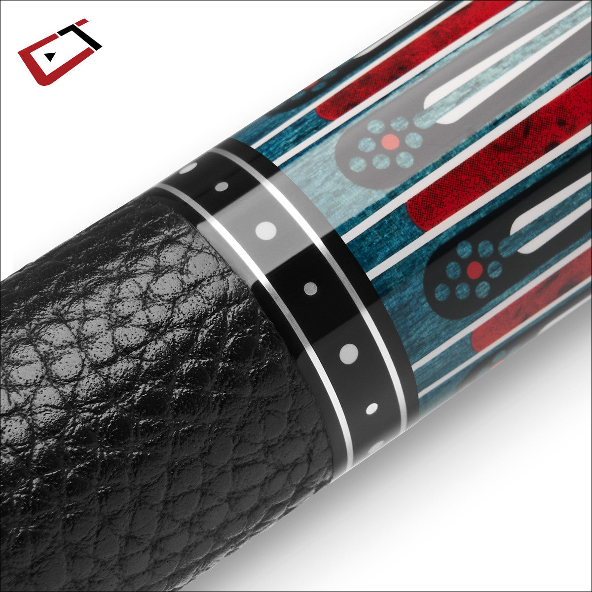Cynergy Nineball Series Indigo Blue Stain LTW 12.5mm Pool Cue  12.5mm Shaft 19oz
