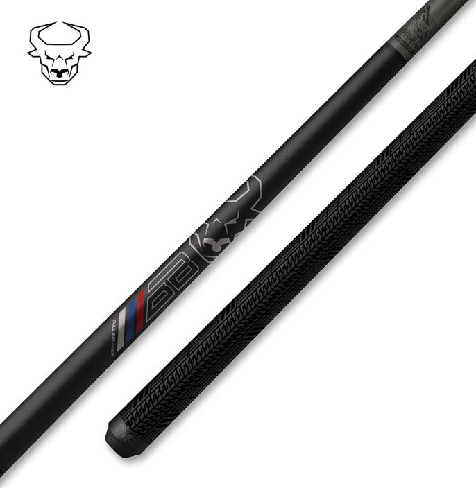 Bull Carbon BCBBGMN Black Carbon Fiber Break Cue - Sport Wrap! 12.85mm Shaft